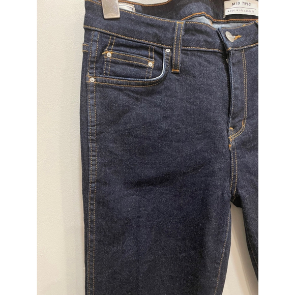 Michelle by Comune Mid-Twig Mind Rise Skinny Dark Wash Jeans leg slits Size 29 - Picture 4 of 13